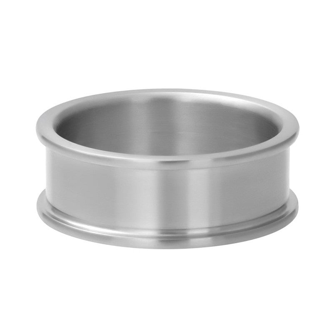 Basisring 8mm - Matzilver