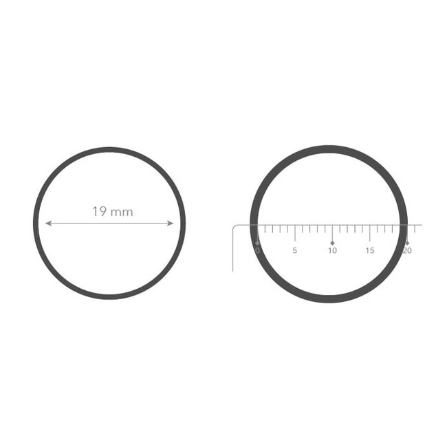 Vulring Punched Circles 6mm - Zwart