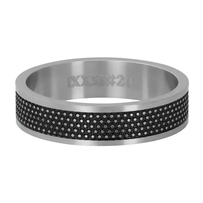 Vulring Row Dots 6mm - Mat Zilver