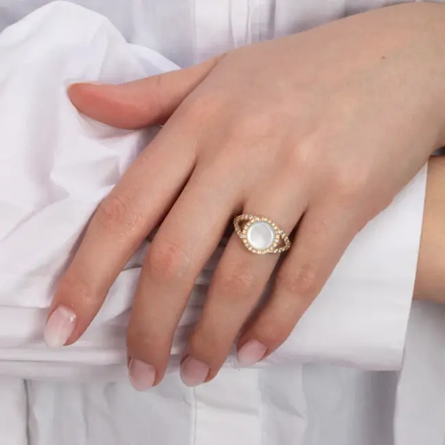 Vivid Vienne CZ Ring - Goudkleurig