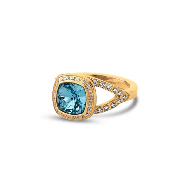 Vivid Vienne CZ Ring - Goudkleurig