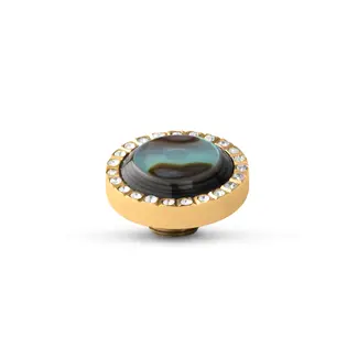 Melano Jewelry Vivid Sunny CZ Steentje - Abalone