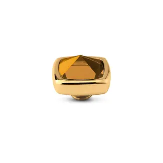 Melano Jewelry Vivid Boxy CZ Steentje - Ochre