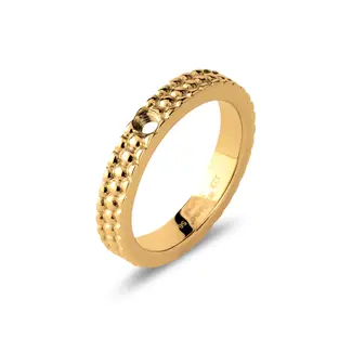 Melano Jewelry Twisted Tola Ring - Goudkleurig