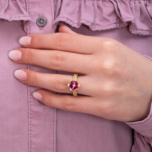 Twisted Tola Ring - Goudkleurig