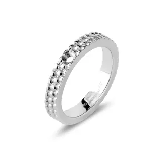 Melano Jewelry Twisted Tola Ring - Zilverkleurig