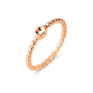 Melano Jewelry Twisted Tiem Ring - Rosékleurig