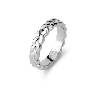 Melano Jewelry Twisted Tari Ring - Zilverkleurig