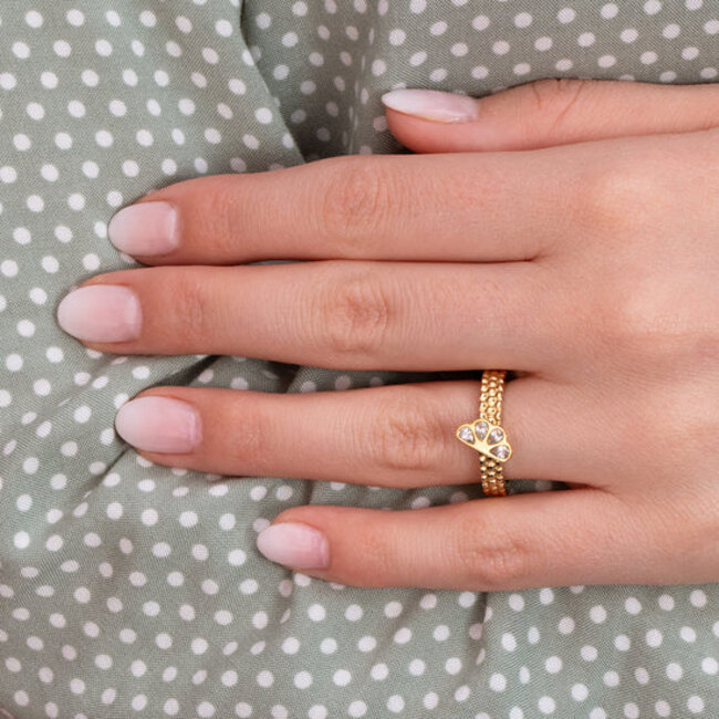 Twisted Wedge Steentje - Crystal