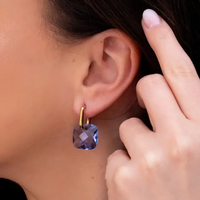 Kosmic Kamila Oorbel Hangers  - Lavender