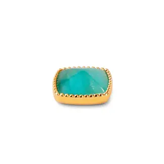 Melano Jewelry Kosmic Bali Square Gem Steen - Amazonite