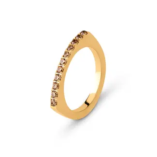 Melano Jewelry Friends Amelia Ring Champagne - Goudkleurig