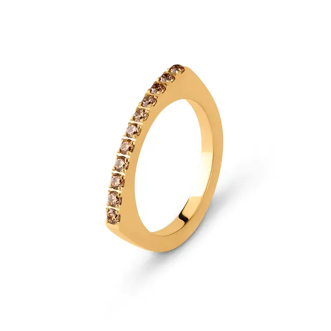 Friends Amelia Ring Champagne - Goudkleurig