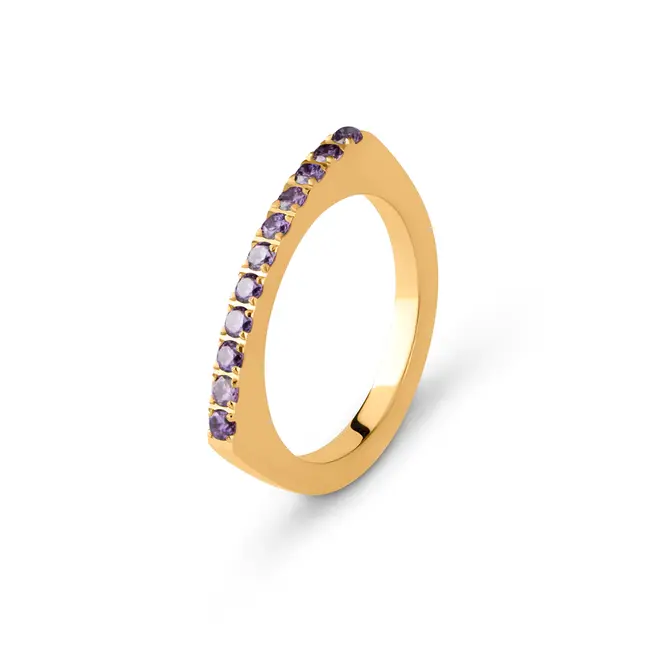 Friends Amelia Ring Lavender - Goudkleurig