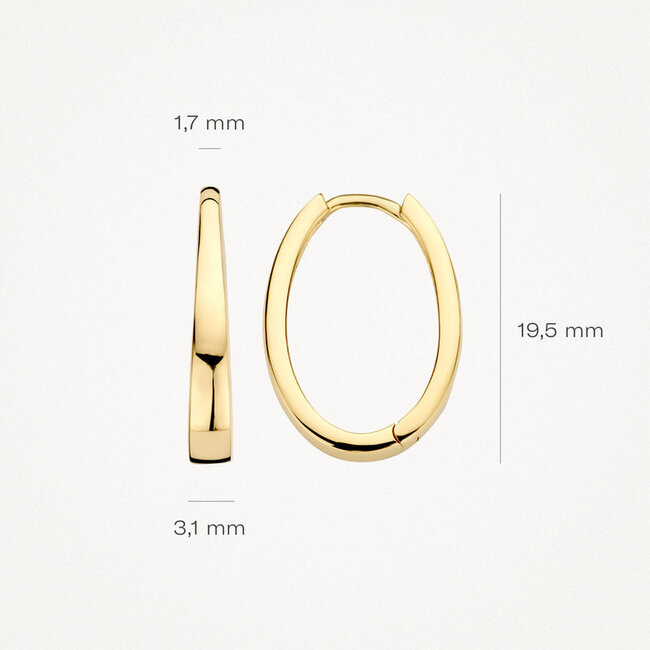 Oorringen 7303YGO  - 14k Geel goud
