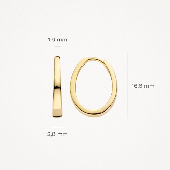 Oorringen 7278YGO - 14k Geel goud