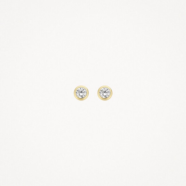 Oorknoppen 7214YZI - 14k Geelgoud