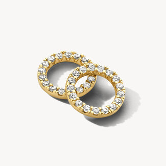 Blush Gold Jewels Oorbedels 9066YZI - 14k Geelgoud met zirkonia