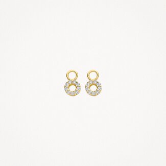Blush Gold Jewels Oorbedels 9065YZI- 14k Geelgoud met zirkonia