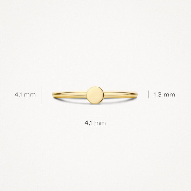 Ring 1212YGO - 14k Geelgoud
