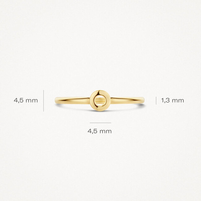 Ring 1233YGO - 14k Geelgoud