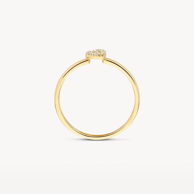 Ring 1231YZI - 14k Geelgoud met zirkonia