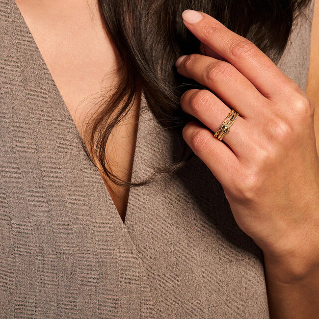 Ring 1220YGO - 14k Geelgoud