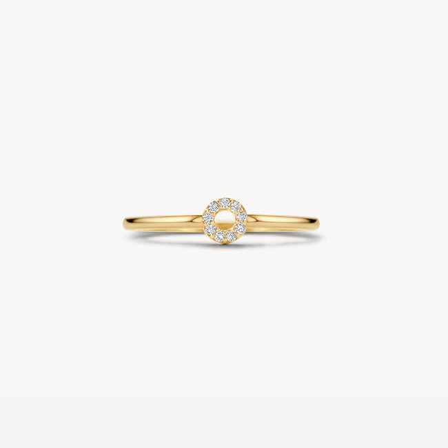 Ring 1217YZI - 14k Geelgoud met Zirkonia
