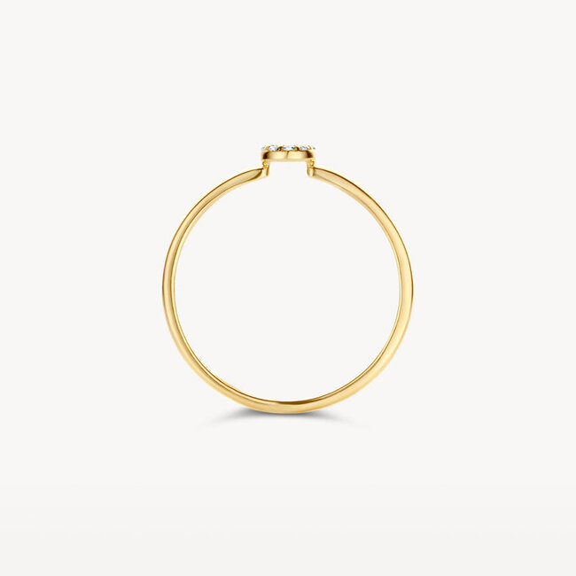 Ring 1217YZI - 14k Geelgoud met Zirkonia