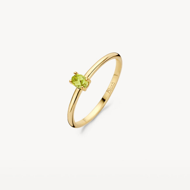 Ring 1204YGP - 14k Geelgoud met Groene Peridot maat 54
