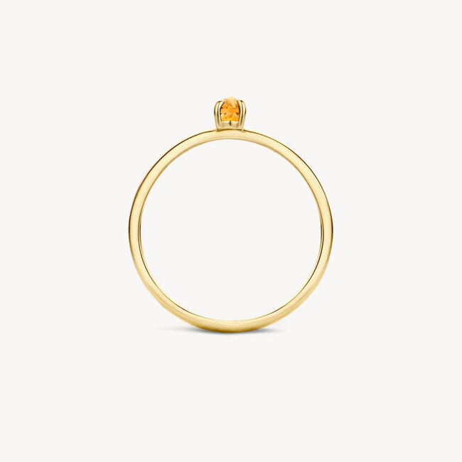 Ring 1204YCI - 14k Geelgoud met Citrine