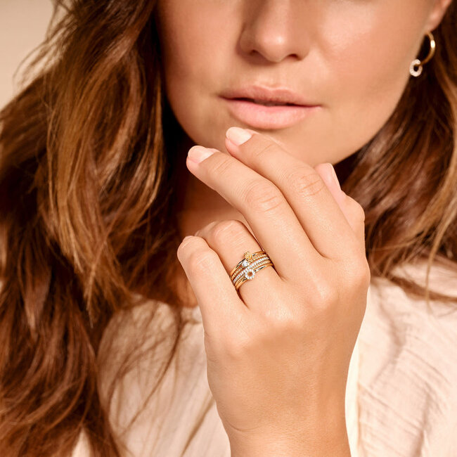 Ring 1204YCI - 14k Geelgoud met Citrine