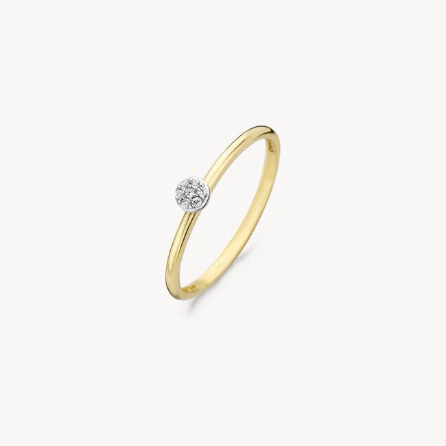 Ring 1199YZI - 14k Geelgoud met zirkonia