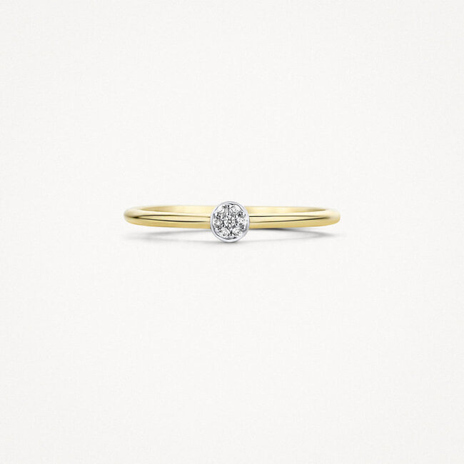 Ring 1199YZI - 14k Geelgoud met zirkonia