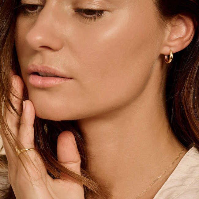 Oorringen 7026YGO - Geel Goud (14Krt.)