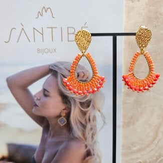 Sàntibé Bijoux Oorbellen Mini Rio - Coral