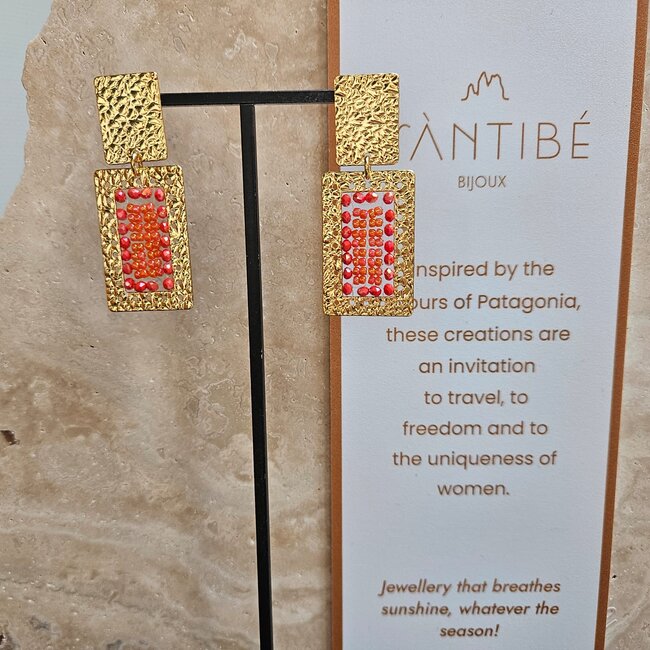 Oorbellen Mini Mirage - Coral