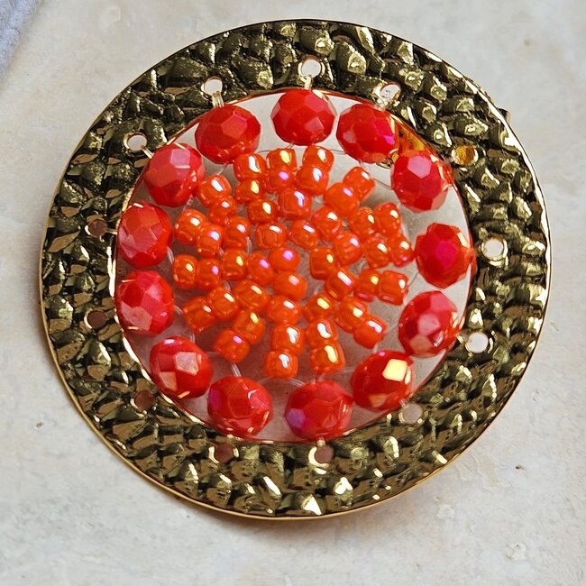 Oorbellen Cléo - Coral