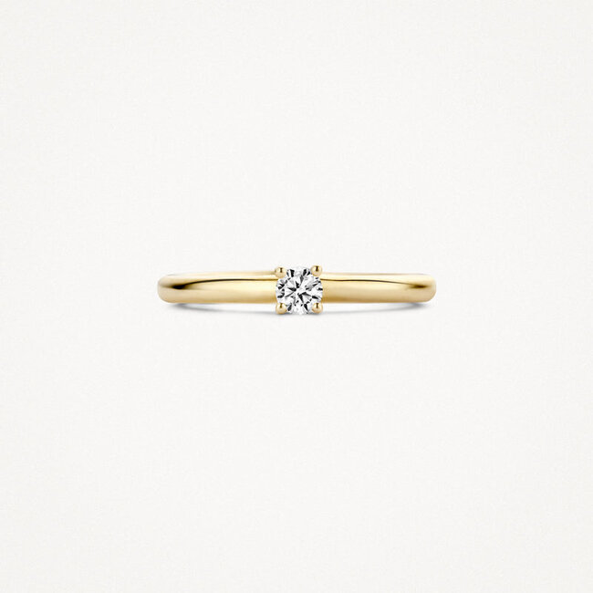 Ring 1112YZI - 14k Geelgoud met Zirkonia