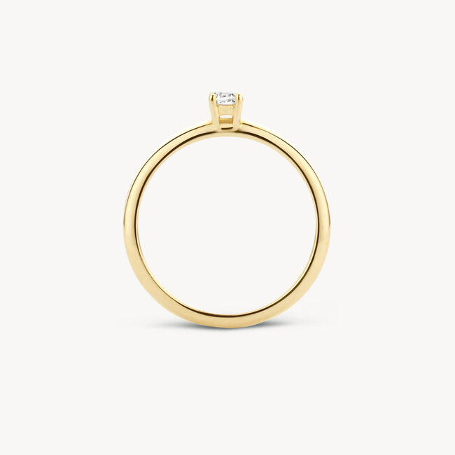 Ring 1112YZI - 14k Geelgoud met Zirkonia