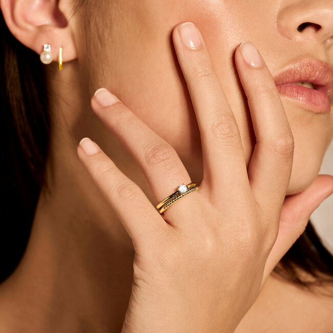 Ring 1118YGO - 14k Geelgoud