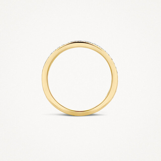 Ring 1119BZI - 14k Geel en Wit Goud met Zirkonia