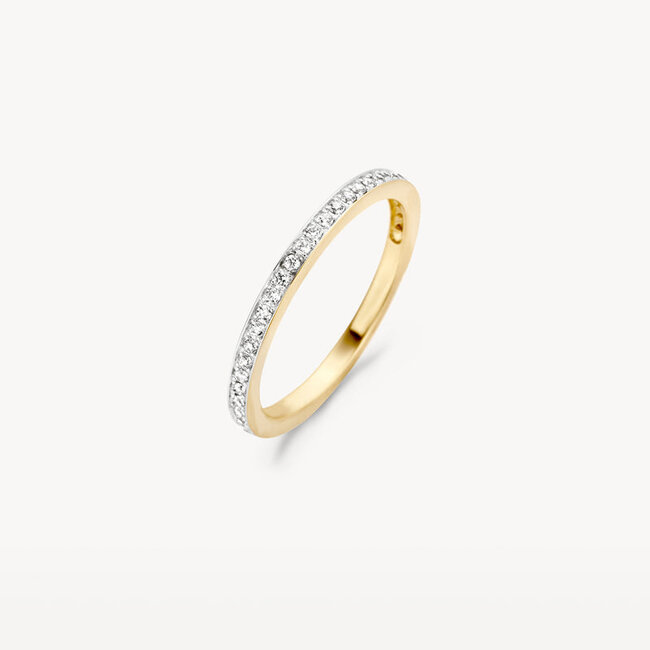 Blush Gold Jewels Ring 1119BZI - 14k Geel en Wit Goud met Zirkonia