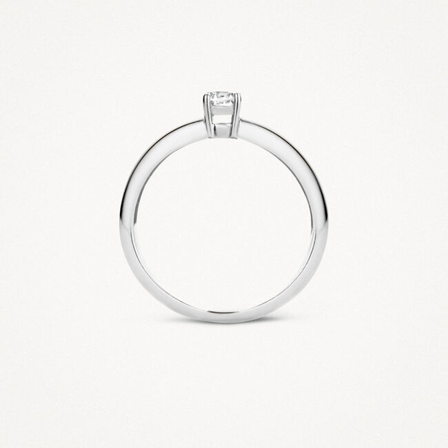 Ring 1155WZI - 14k Witgoud met Zirkonia