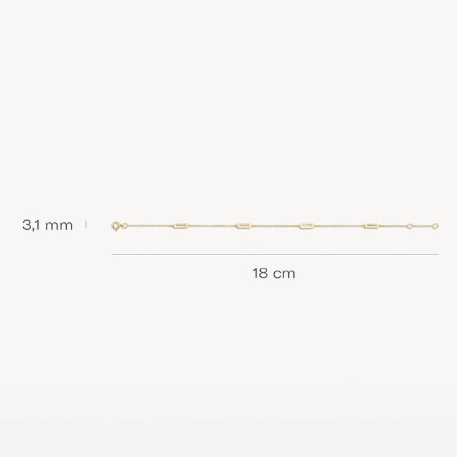 Armband 2220YGO - 14k Geelgoud