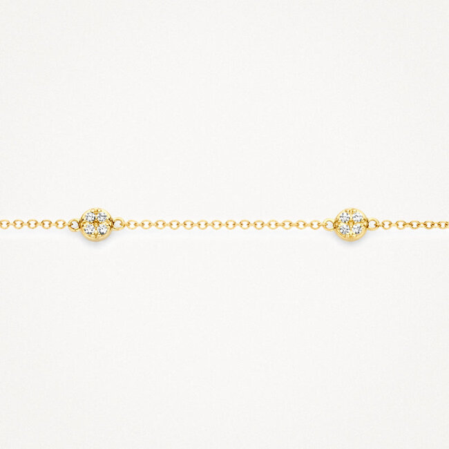 Armband 2213YZI - 14k Geelgoud met zirkonia