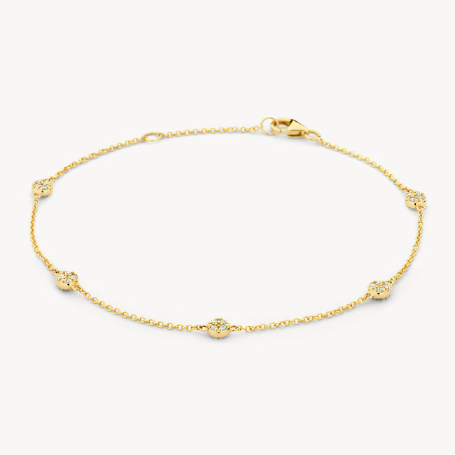 Armband 2213YZI - 14k Geelgoud met zirkonia