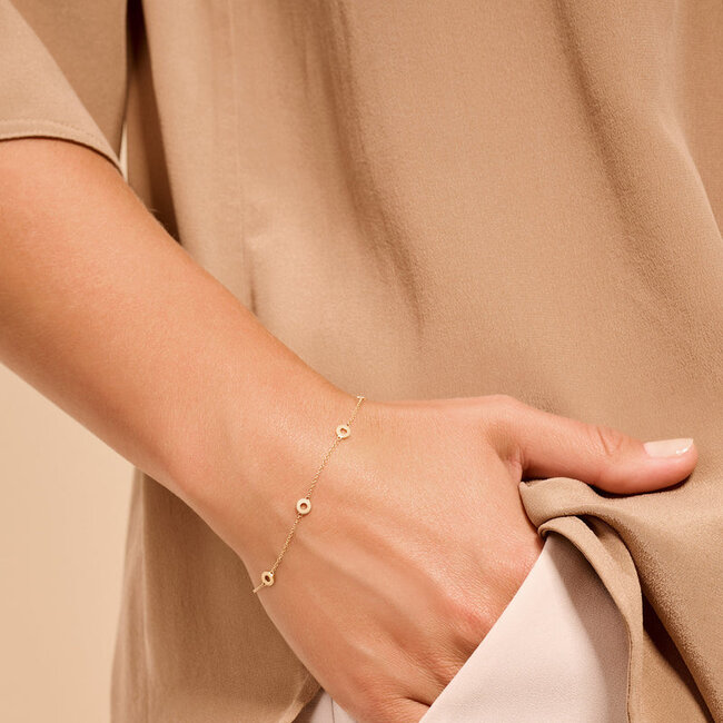 Armband 2201YGO - 14k Geelgoud