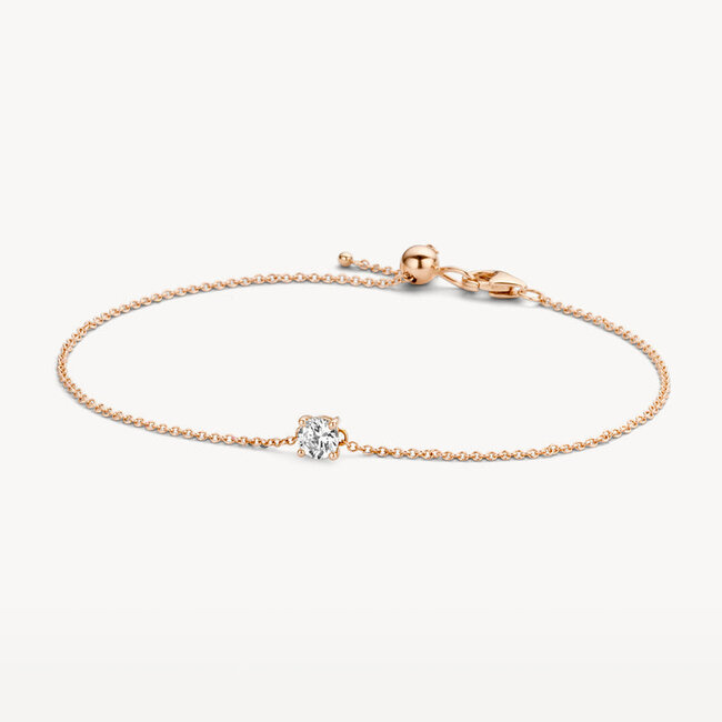 Armband 2166RZI - Rosé goud (14Krt.) met Zirconia
