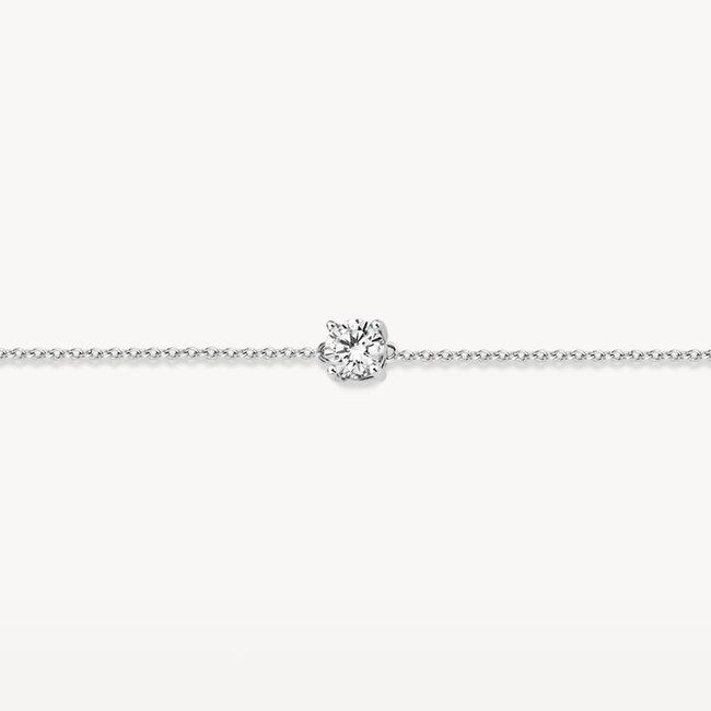 Armband 2166WZI - Witgoud (14Krt.) met Zirconia